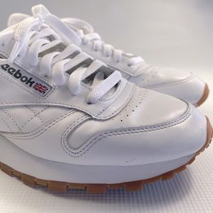 Mens Reebok Classic Leather Athletic Shoe - White / Gum - Size 8 1/2